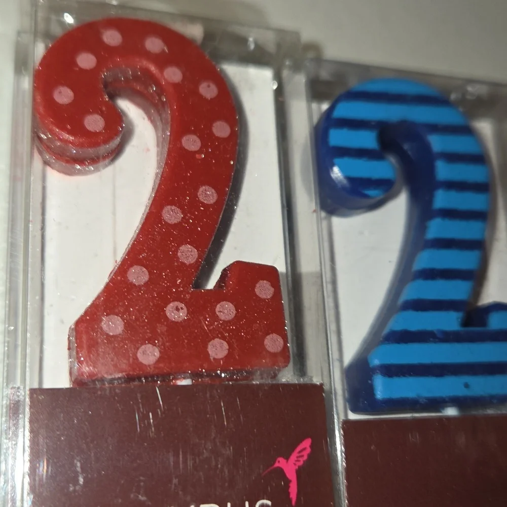 New PAPYRUS Multi Color #2 Candles Pack Of 6